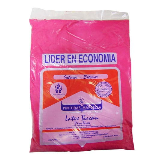 LÁTEX BOLSA FUCSIA 2.6KG MARBELLA