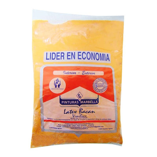 LÁTEX BOLSA MANDARINA 2.6KG MARBELLA