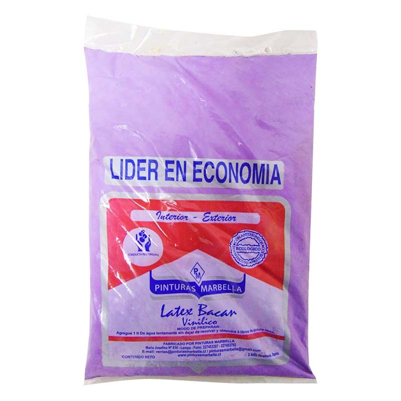 LÁTEX BOLSA LAVANDA 2.6KG MARBELLA