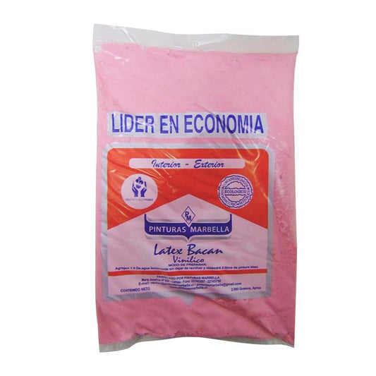 LÁTEX BOLSA ROSADO 2.6KG MARBELLA