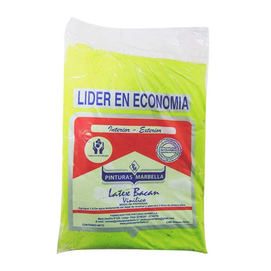 LÁTEX BOLSA VERDE LIMÓN 2.6KG MARBELLA