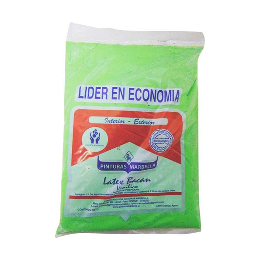 LÁTEX BOLSA VERDE MANZANA 2.6KG MARBELLA