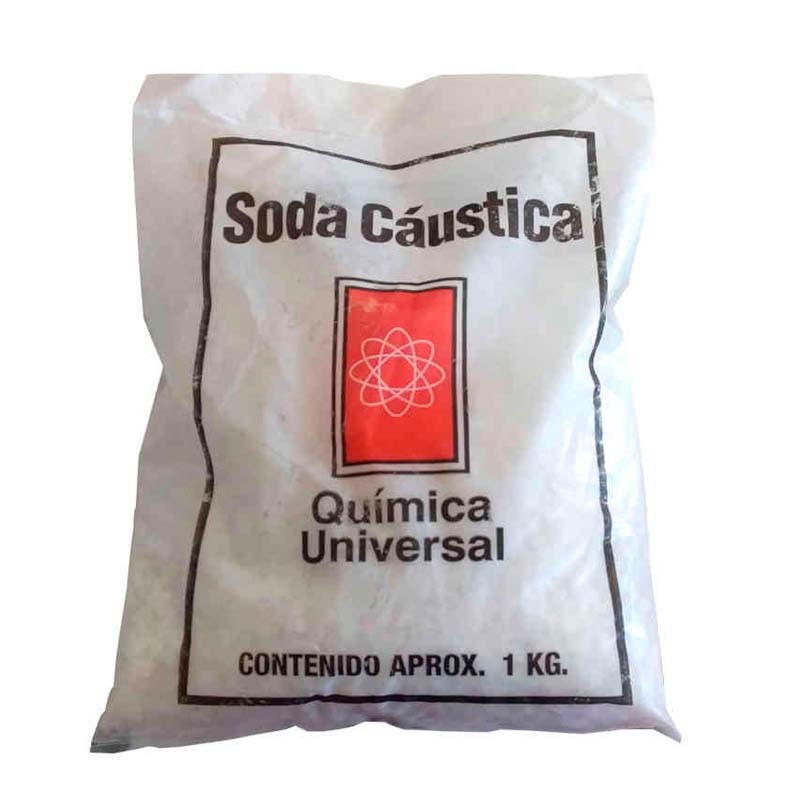 SODA CÁUSTICA BOLSA 1KG QUIMICA UNIVERSAL