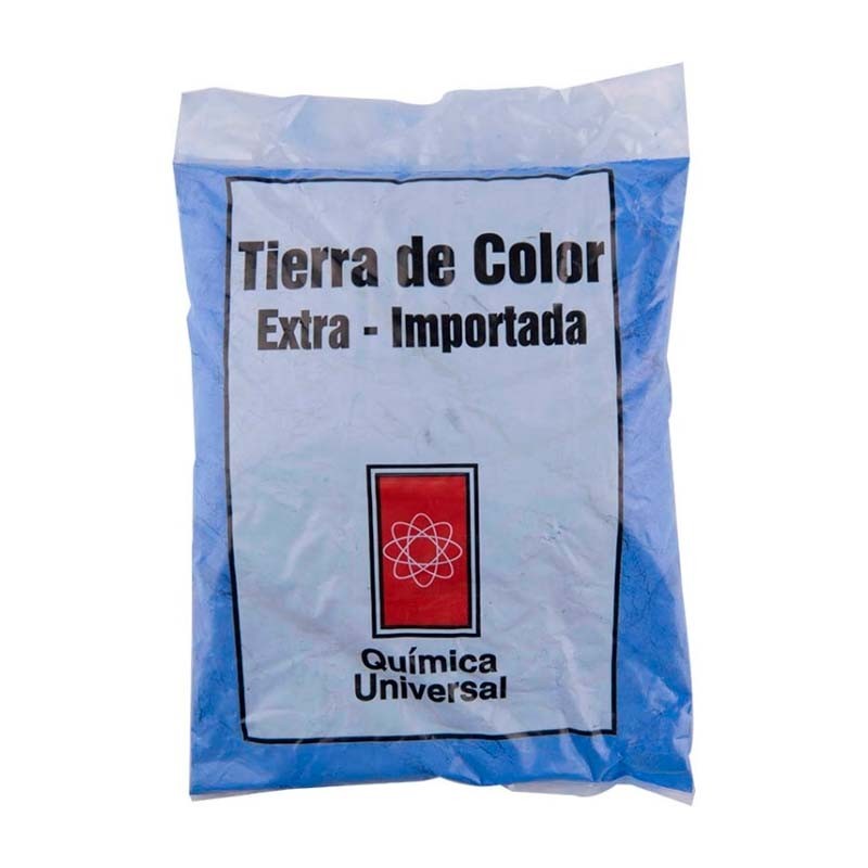 TIERRA COLOR AZUL BOLSA 1/4KG QUÍMICA UNIVERSAL